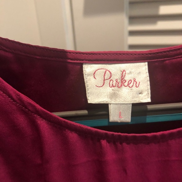 Silk open back shirt, Worn once, Size L - Picture 3 of 4